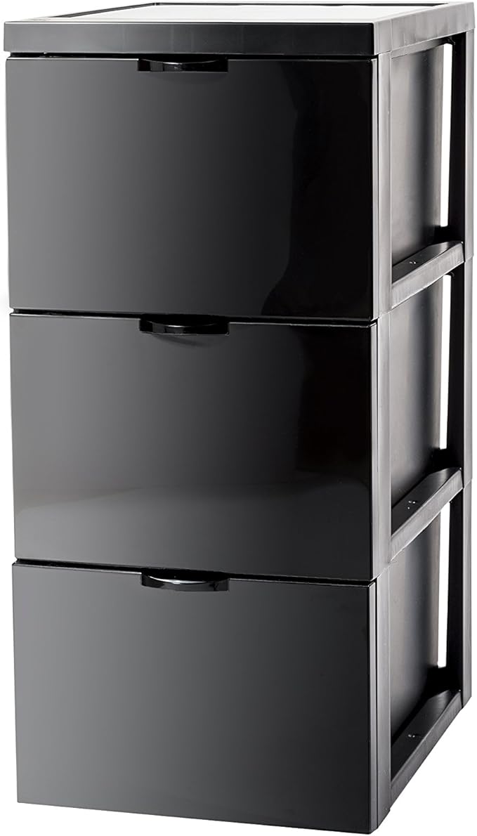 iris 带三个抽屉,梳妆台,侧推车,抽屉柜 - scf 303,黑色,130124